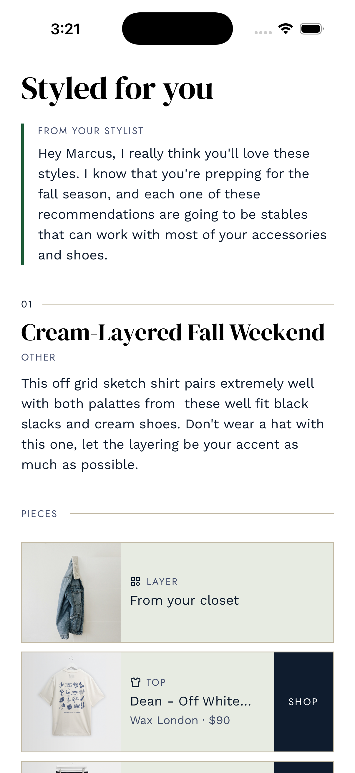 Bauhaüs styled look with shoppable pieces